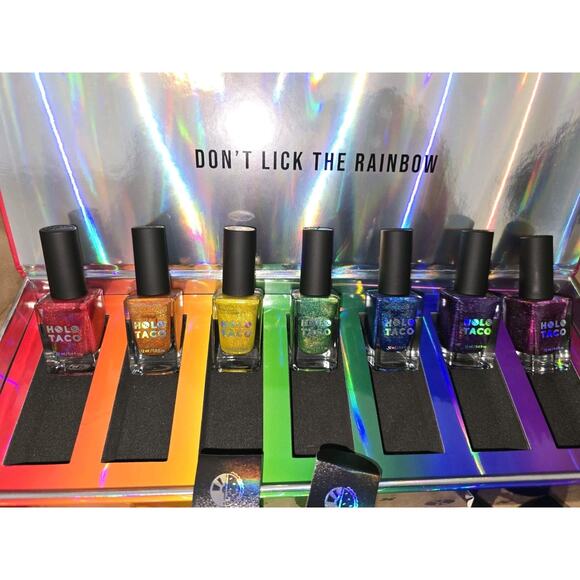 Holo Taco OG Rainbow Collection Complete Set! Boxes & ALL 7 Nail Polishes - Picture 5 of 10